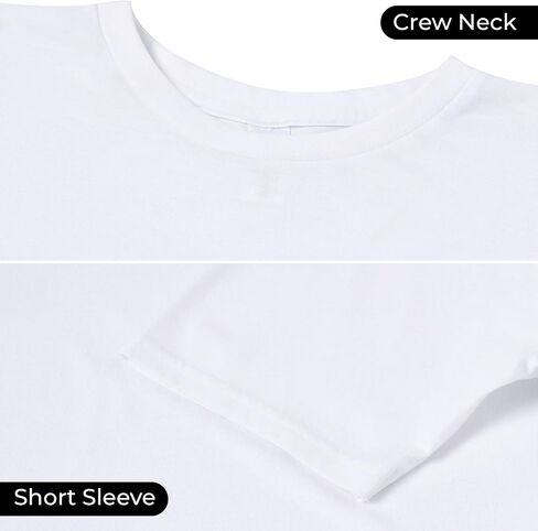 Cotton King Mens Cotton Blend Crew Neck T-Shirt Ultrasoft Athletic Fit T Shirts for Men Short Sleeve Solid Casual Tee in Kuwait