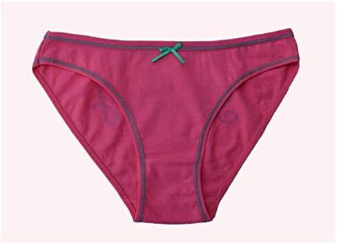 7 Pack Women Knickers Cotton Underwear Ladies Panties Week Days Printed Briefs (M) Black in Saudi Arabia