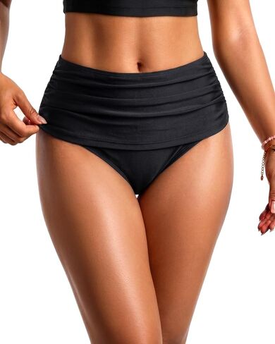 Zmart Women High Pherced Bikini القيعان - التغطية الكاملة السباحة أسفل البطن. in Kuwait