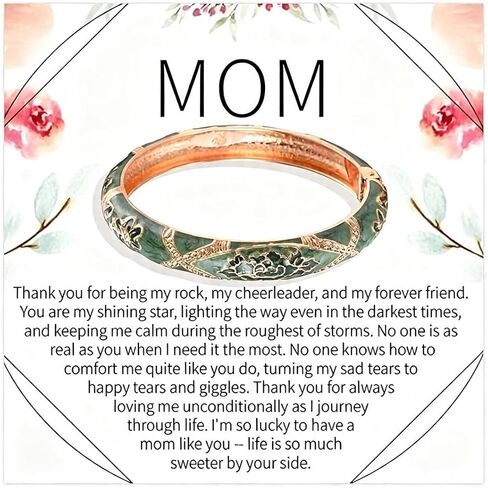 Vintage Flower Bangle for Women Cloisonne Enamel Bracelet Trendy Women's Bangle Chunky Bangles Colorful Enamel Bracelet Summer Elegant Vibrant Ethnic Jewelry Gifts in Saudi Arabia