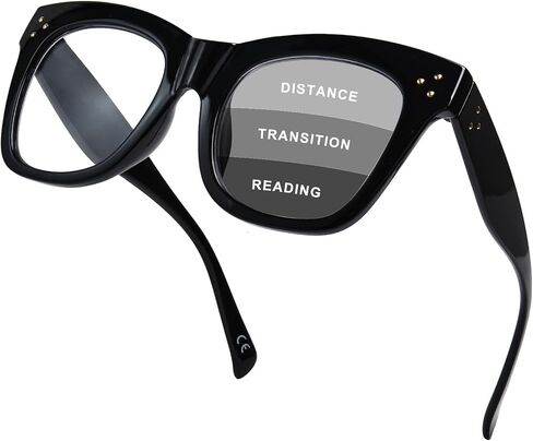 FONHCOO Oversized Progressive Reading Glasses for Women Men Large Square Blue Light Blocking Computer Readers in Saudi Arabia