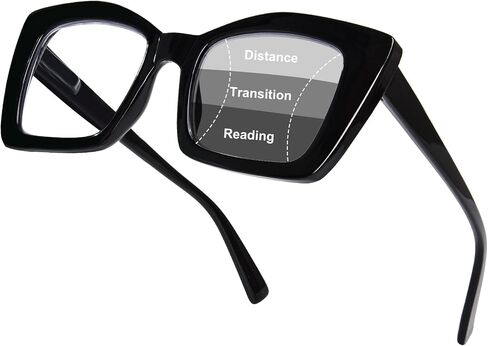 FONHCOO Oversized Progressive Reading Glasses for Women Men Large Square Blue Light Blocking Computer Readers in Saudi Arabia