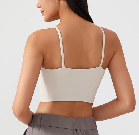 2 Pack Sports Bras for Women Padded Workout Crop Tank Top U Back Yoga Running Tank Top in Saudi Arabia