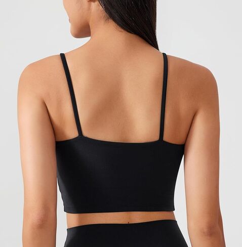 2 Pack Sports Bras for Women Padded Workout Crop Tank Top U Back Yoga Running Tank Top in Saudi Arabia