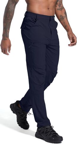 Men's Lightweight Hiking Cargo Pants Waterproof Quick Dry Travel Fishing Climbing Work Outdoor Pants in Saudi Arabia