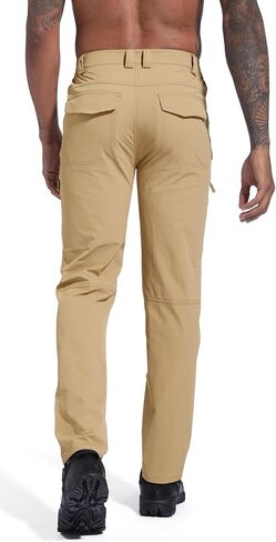 Men's Lightweight Hiking Cargo Pants Waterproof Quick Dry Travel Fishing Climbing Work Outdoor Pants in Saudi Arabia