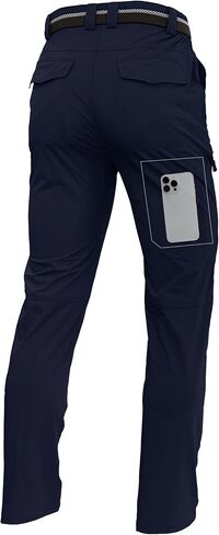 Men's Lightweight Hiking Cargo Pants Waterproof Quick Dry Travel Fishing Climbing Work Outdoor Pants in Saudi Arabia