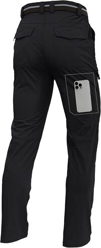 Men's Lightweight Hiking Cargo Pants Waterproof Quick Dry Travel Fishing Climbing Work Outdoor Pants in Saudi Arabia