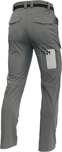 Men's Lightweight Hiking Cargo Pants Waterproof Quick Dry Travel Fishing Climbing Work Outdoor Pants in Saudi Arabia