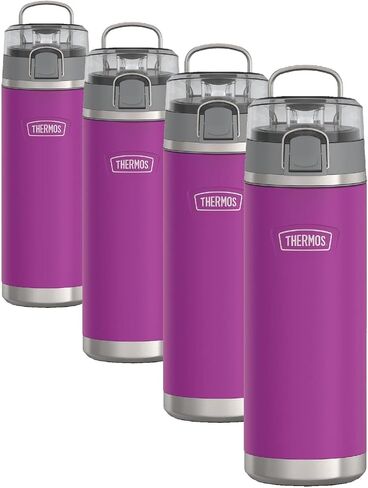 THERMOS ICON SERIES, Stainless Steel Water Bottle with Spout - 24 Ounce, Spruce - Vacuum Insulated Water Bottle with Lid in Saudi Arabia