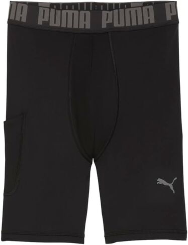 PUMA Mens Pwrmode Dryelite Base Legging Shorts Casual Bottoms Casual - Black in Kuwait