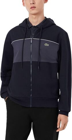 Lacoste Men's Colour-block Zipped Hoodie in Kuwait
