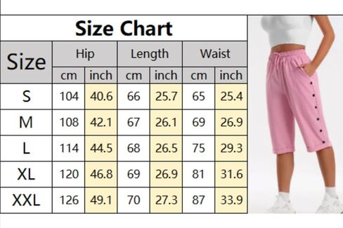 Womens Capri Pants Knee Length Casual Lightweigh Capris Summer Pant Straight Leg Loose Beach Bermuda Shorts with Pockets in Kuwait