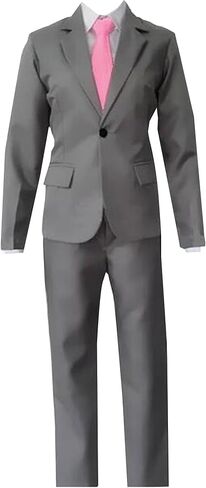 Anime Costume Mens Suit School Uniform Cosplay Grey Outfit Halloween Suit in Saudi Arabia