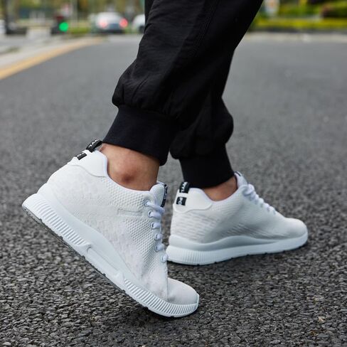 Men's Invisible Height Increasing Elevator Shoes Lightweight Sport Shoes Height-Boosting Non-Slip Sneakers 2.4'' Taller in Saudi Arabia