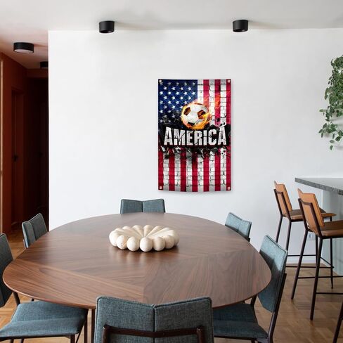 American Flag Backdrop Football Tapestry 2x3 Feet Wall Hanging Soccer Decor for Living Room Office Club Sports Activities Party Indoor and Outdoor Decor in Kuwait