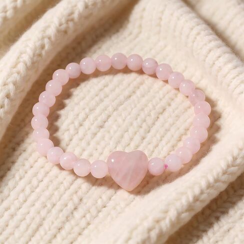 Gemstone Bracelets Self Love Rose Quartz Bracelet – Self-Care & Healing, Light Pink Silver, Self-Care & Daily Wear, Handmade Gift in Kuwait