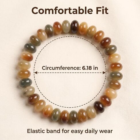 Dopamine Bodhi Root Fidget Bracelet, Natural Bodhi Seed Handcrafted Jewelry, Rotating Sensory Beads for Stress Relief & Calming, Perfect for Office, Daily Wear, Travel & Gifting in Saudi Arabia