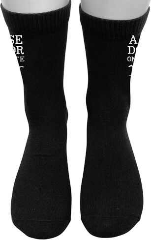"A Wise Doctor Once Wrote Medical Socks - Funny Doctor Themed Novelty Socks, Unique Gifts for Physicians, EKG Heartbeat Pattern Crew Socks.(077) in Saudi Arabia