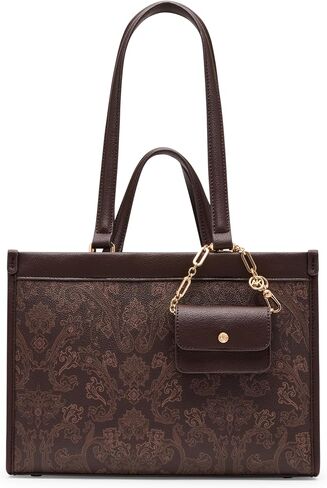 Anne Klein Women's Double Handle Bonded Tote, Espresso in Kuwait