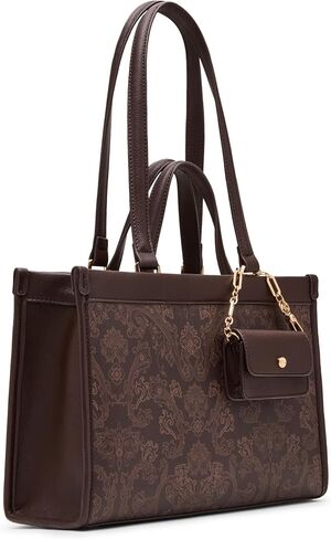 Anne Klein Women's Double Handle Bonded Tote, Espresso in Kuwait