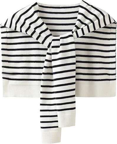 Women Shoulder Shrug Shawl Wrap, Knitted Scarf Cape Pashmina Shawls for Fall Winter Spring Air-conditioned Room in Saudi Arabia