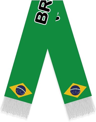 Brazil Scarf, 5FT Long Brazilian Velvet Shawl,150×18cm Decor For Sport Parade Graduation in Saudi Arabia