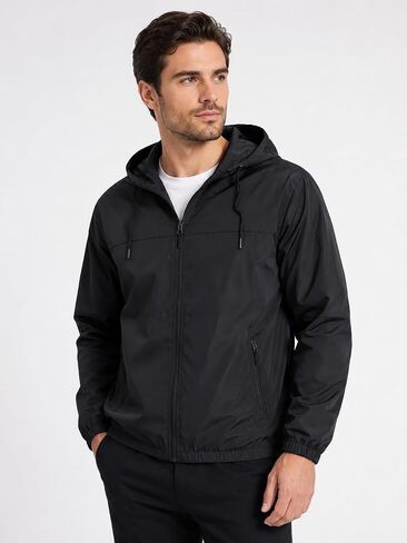 Men's Casual Jacket Camouflage Athletic Loose Coat Lightweight Breathable Color Block Outerwear in Kuwait