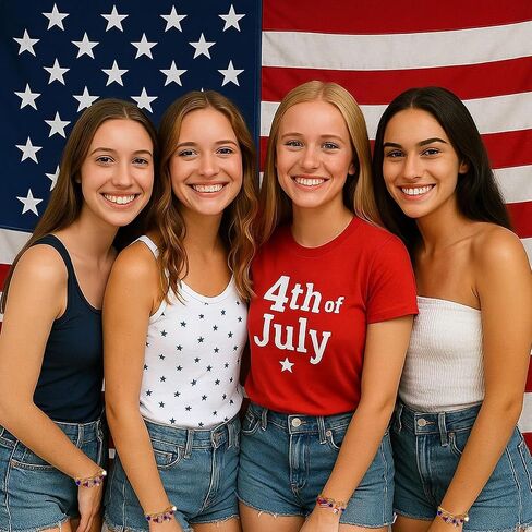 4th of July Bracelet for Women,Jewelry & Independence Day Accessories, Adjustable 7-9.25 Inch,Perfect Independence Day Patriotic Jewelry Gift in Saudi Arabia
