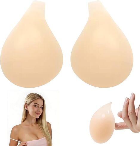 Nipple Covers, Adhesive Bras, Silicone Breast Lift Invisible Bra, Thin Push Up Sticky Pasties for Women in Saudi Arabia