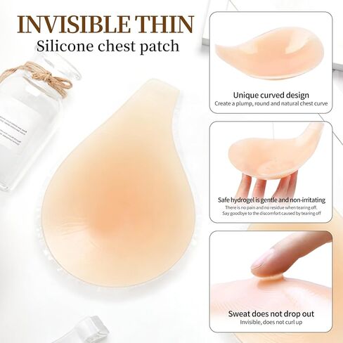 Nipple Covers, Adhesive Bras, Silicone Breast Lift Invisible Bra, Thin Push Up Sticky Pasties for Women in Saudi Arabia