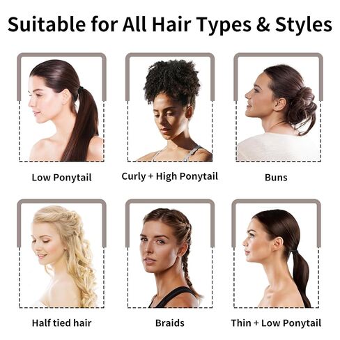 Black Hair Ties, 100 Pack Nylon Elastic Bands for Women, Seamless Damage-Free Ponytail Holders, Thick Hair Accessories. (black) in Saudi Arabia