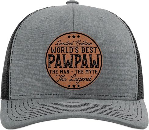 Worlds Best Pawpaw Hat - Fathers Day, Birthday, for Pawpaw from Grandchildren for Grandpa - Pregnancy Announcement for Grandpa - Richardson 112 Trucker Hat in Saudi Arabia