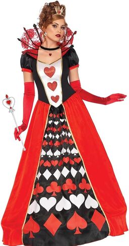 Canitor Red Queen Of Hearts Headband Crown Costume Accessories Set for Women Halloween Cosplay in Saudi Arabia