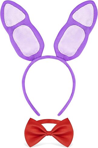 Bunny Costume Accessories,Easter Rabbit Ears Headband and Bow Tie for Adult Kids Halloween Dress Up in Saudi Arabia