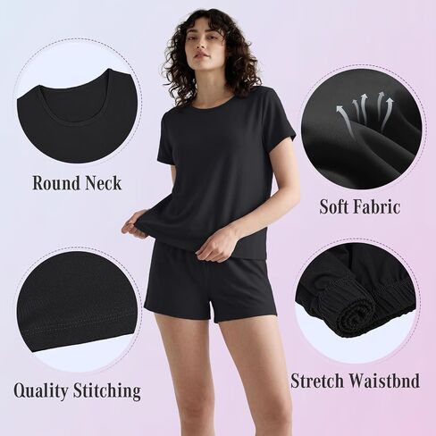 NEW YOUNG Pajamas for Women Set Soft Lounge Sets for Women Comfy Women's Sleepwear Lightweight Breathable Pajama Set Casual in Saudi Arabia