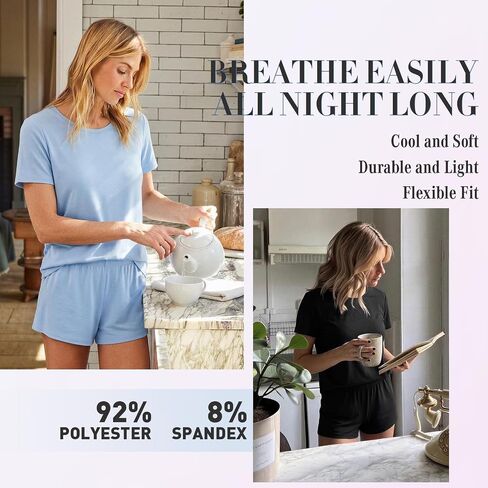 NEW YOUNG Pajamas for Women Set Soft Lounge Sets for Women Comfy Women's Sleepwear Lightweight Breathable Pajama Set Casual in Saudi Arabia