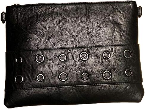 Fashion Rivet Women Envelope Clutch Bag PU Leather Crossbody Messenger Bags Female Shoulder Handbag Wristlet Clutches in Saudi Arabia