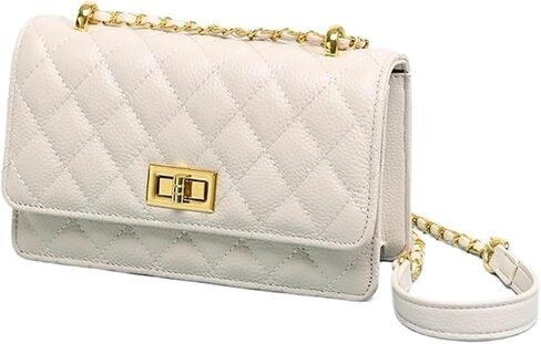 Leather Chain Crossbody Shoulder Small Square Bag, Casual Women's Bag, Shoulder Bag (Black) in Saudi Arabia