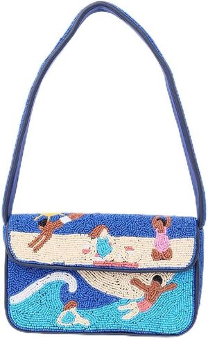Indian Shelf Premium Handcrafted Beaded Beach Bags for Women, Girls - Women Evening Purse Summer Beach Theme (with Box) in Saudi Arabia