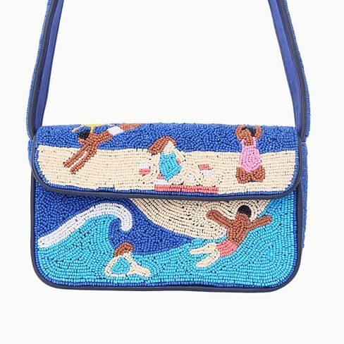 Indian Shelf Premium Handcrafted Beaded Beach Bags for Women, Girls - Women Evening Purse Summer Beach Theme (with Box) in Saudi Arabia