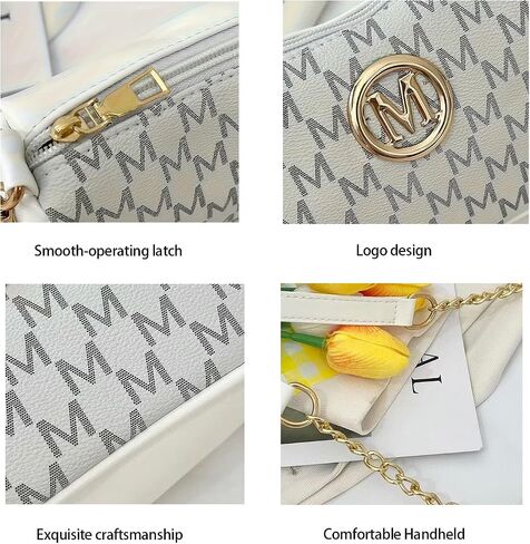 French Vintage Underarm Bag for Women, a Small Crossbody Bag with a Chain Perfect for Ladies Shopping Shoulder Tote. in Kuwait