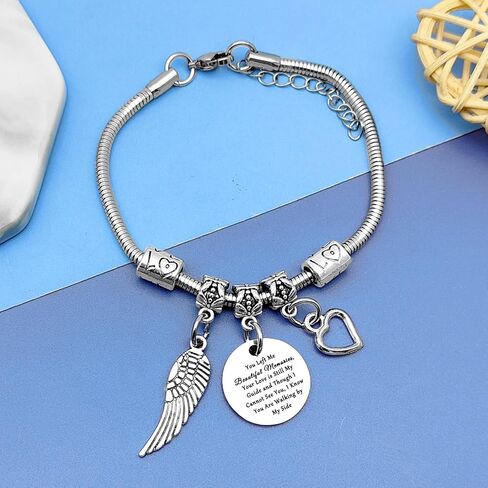 DlaeKua Memorial Gifts for Women Loss Loved Ones Bracelet Remembrance Gifts for Husband Boyfriend Memorial Gift for Loss of Mom Dad Sister Brother Memory Gift for Women in Kuwait