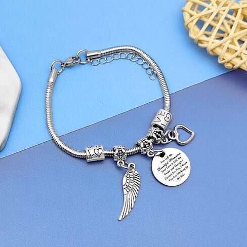 DlaeKua Memorial Gifts for Women Loss Loved Ones Bracelet Remembrance Gifts for Husband Boyfriend Memorial Gift for Loss of Mom Dad Sister Brother Memory Gift for Women in Kuwait