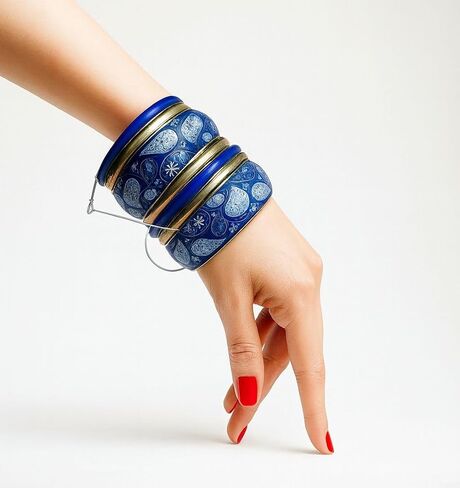 African Chunky Bangle Bracelet for Women – Handcrafted Brass Ethnic Jewelry Indian Bollywood Style Statement Bangles, Boho Fashion Wrist Accessory for Party Festival Wedding Fashion Gift in Saudi Arabia