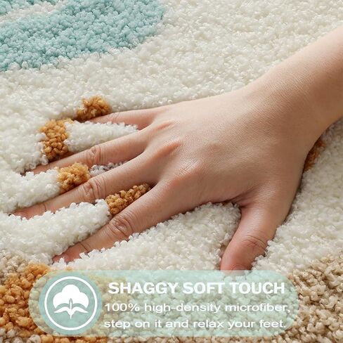 Cute Bath Mat, Fluffy Ultra Soft Bathroom Rugs with Funny Duck Designs, Super Absorbent Shower Bath Rug Non Slip, Machine Washable Floor Mats for Bathtub, Shower, and Entryway, 32" x 20" in Kuwait