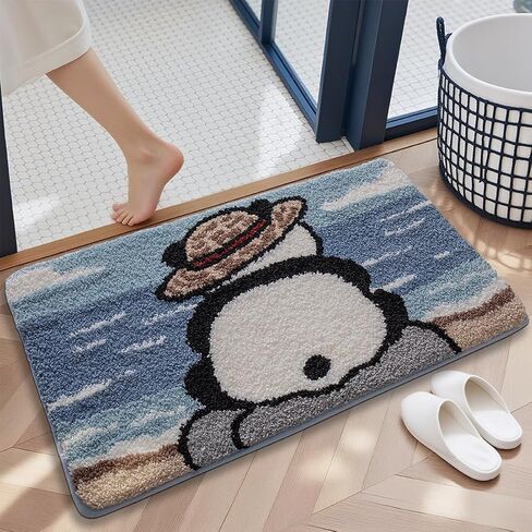Cute Bath Mat, Fluffy Ultra Soft Bathroom Rugs with Funny Duck Designs, Super Absorbent Shower Bath Rug Non Slip, Machine Washable Floor Mats for Bathtub, Shower, and Entryway, 32" x 20" in Kuwait