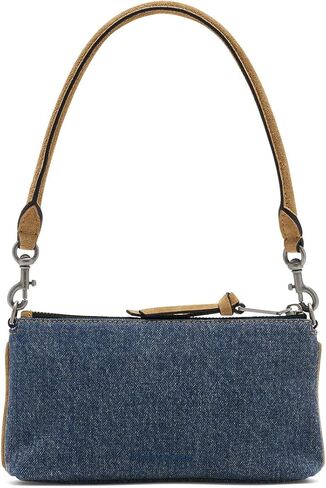 حقيبة كتف نسائية من مارك جاكوبس The Denim Suede Snapshot قابلة للتحويل in Kuwait