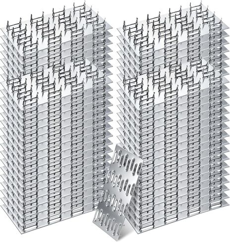 100 Pack Truss Plate, 4" x 2" Pronged Truss Plate Flat Mending Plates Repair Tie Plate Bracket Nail Teeth Height 9mm, Thickness 1mm for Wood Stud Roof Truss Timber in Saudi Arabia