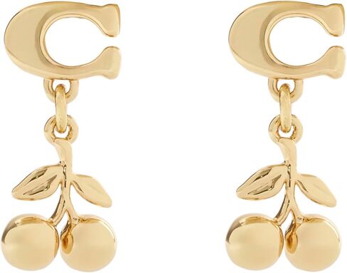 COACH Jewelry Women's Signature C Cherry Drop Earrings in Kuwait